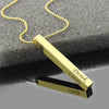 Personalized Gold Plated Bar Necklace Crazy Offer