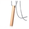 Personalized Gold Plated Bar Necklace